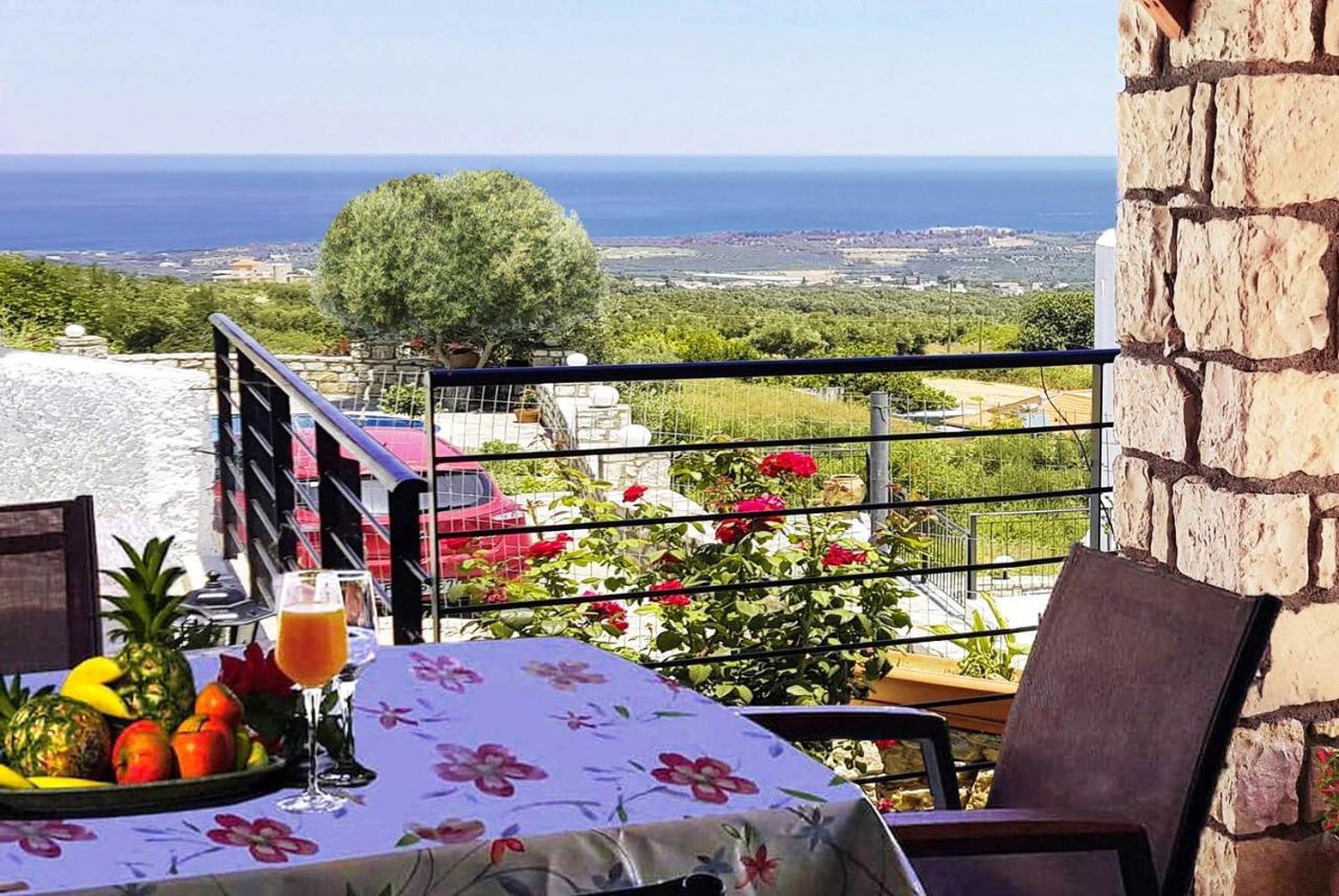 Villa Sunset With Stunning Sea View, Kids Area And Hammocks On Roof Terrace Αγία Τριάδα Εξωτερικό φωτογραφία